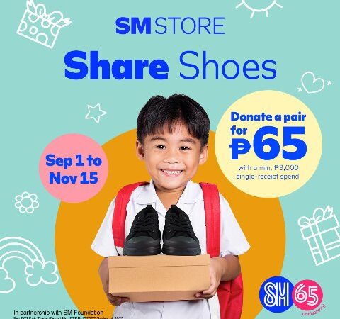 SM STORE CELEBRATES ITS 65TH FOUNDING ANNIVERSARY BY HELPING FILIPINO CHILDREN IN NEED THROUGH THE SHARE SHOES CAMPAIGN