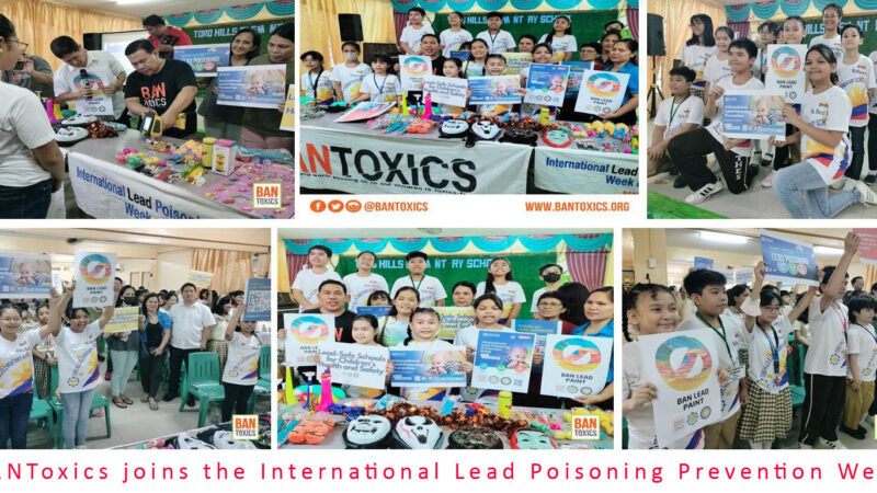 BAN Toxics joins the International Lead Poisoning Prevention Week of Action to End Childhood Lead Poisoning in PH