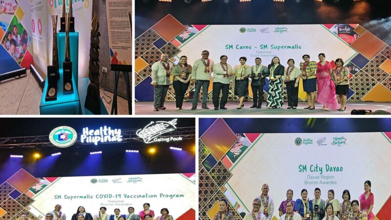 SM recognized by DOH for contributions to a healthier society