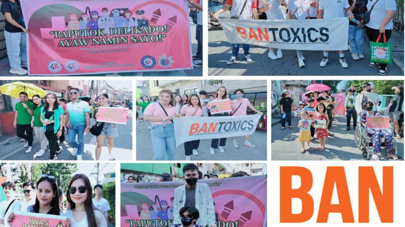 Iwas Paputok Community Event with BAN Toxics and Sangguniang Kabataan of 4 Barangays in Tipas, Taguig City
