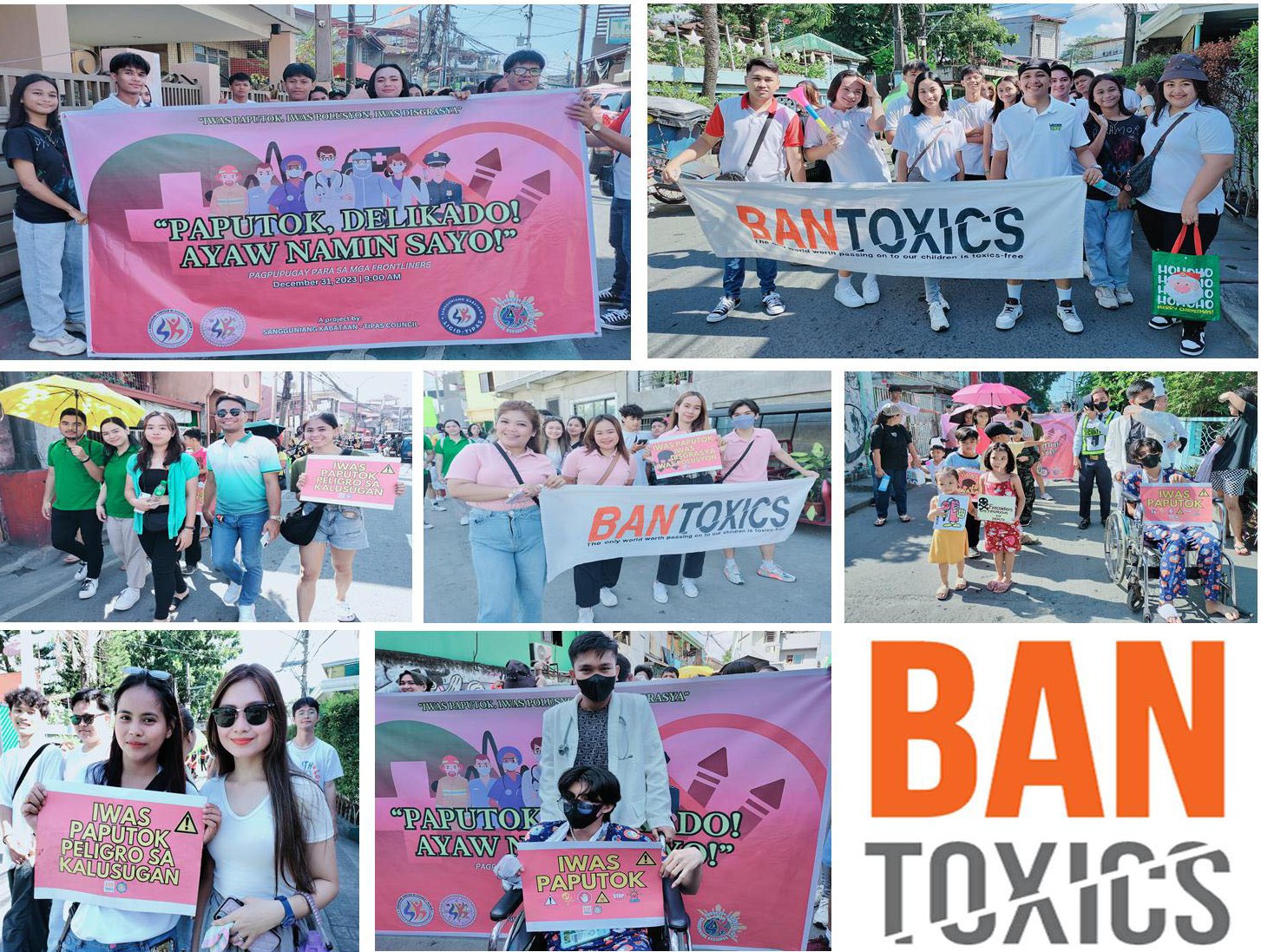 Iwas Paputok Community Event with BAN Toxics and Sangguniang Kabataan of 4 Barangays in Tipas, Taguig City