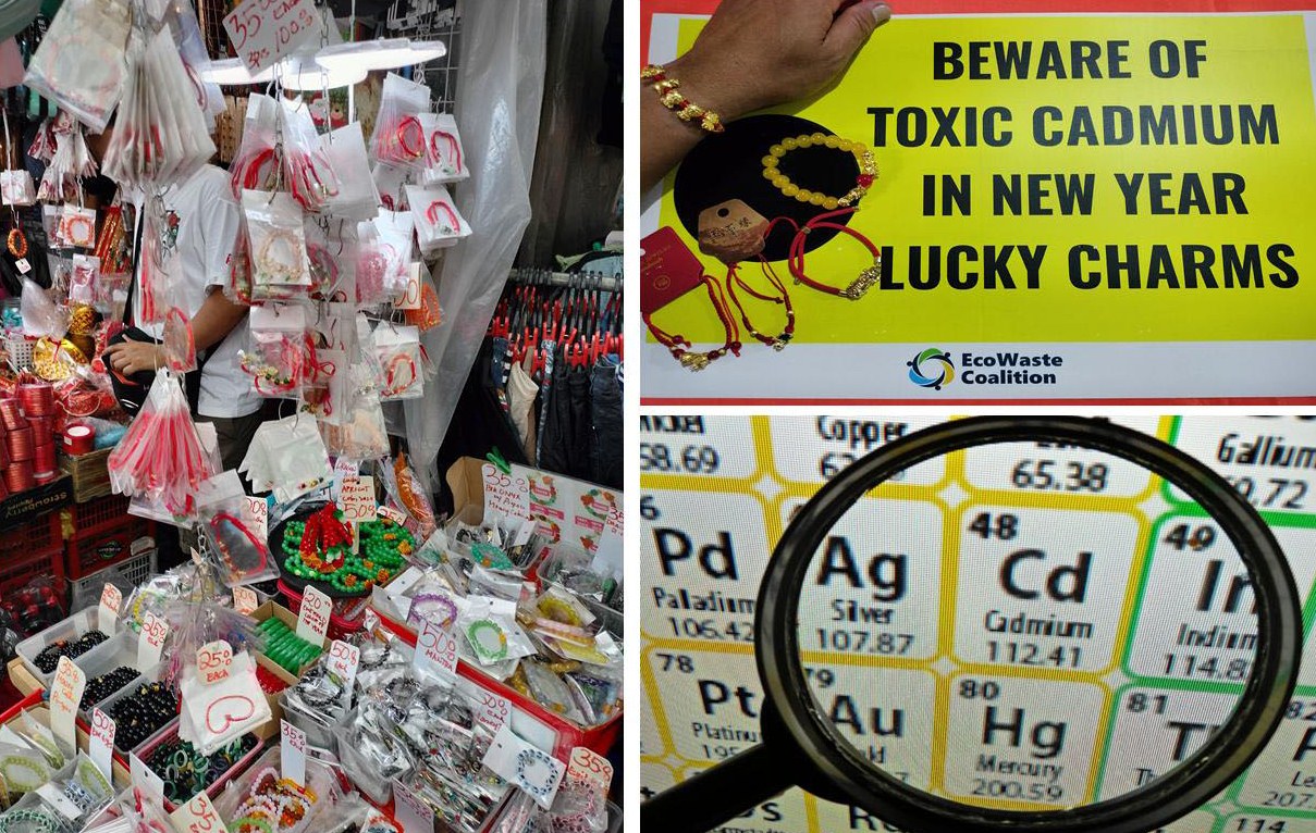 EcoWaste Coalition Detects Toxic Cadmium in New Year Lucky Bracelets