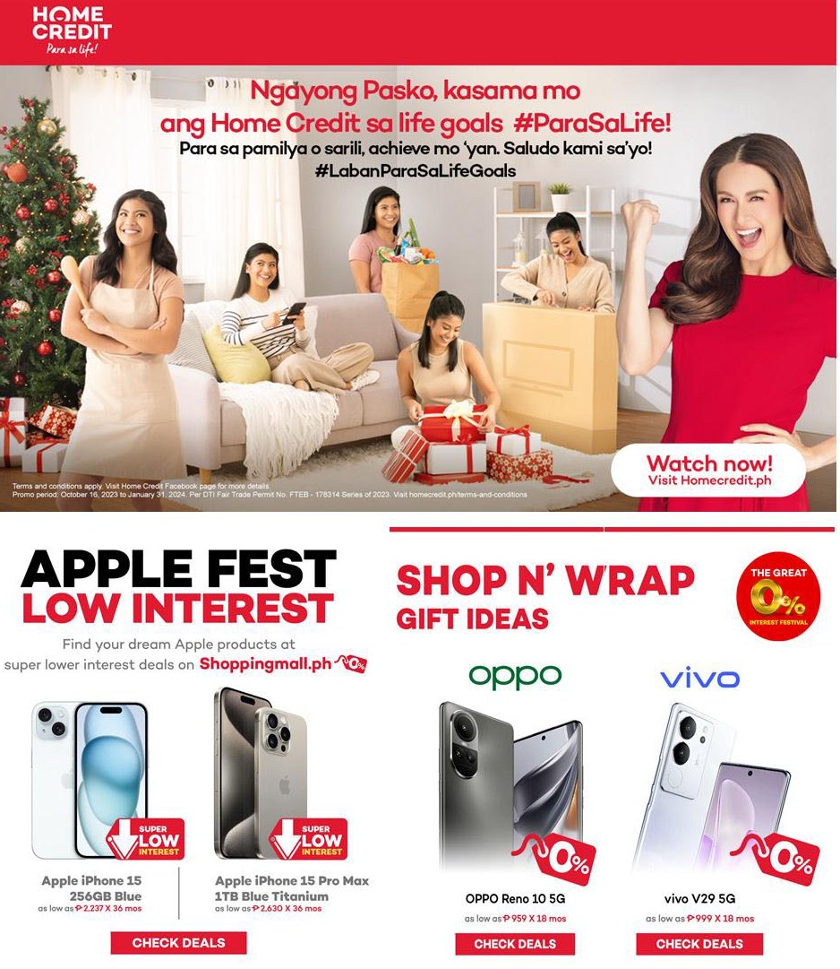 Shop N’ Wrap holiday gifts with 0% Interest on Shoppingmall.ph!
