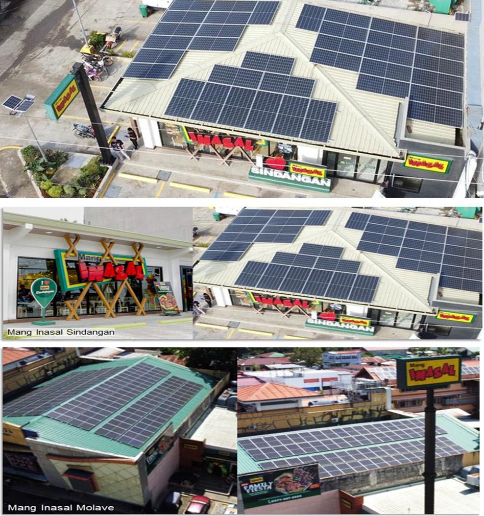 Solar Panels On Mang Inasal Stores In Zamboanga City
