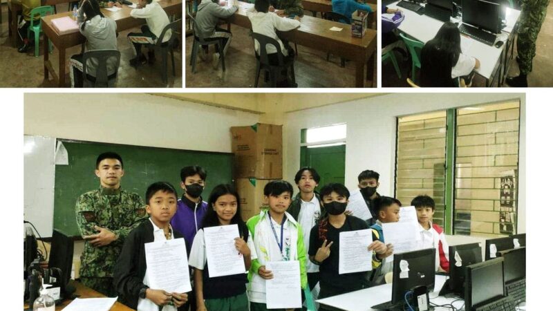 RMFB15 conducted Brigada Pagbasa for learners of Irisan National High School