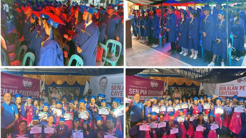 75 TESDA graduates sa Malabon, nagpasalamat kina Senador Alan at Pia sa suporta