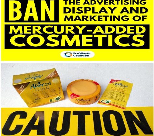 EcoWaste Coalition Detects Mercury on Unauthorized Beauty Cream that Claims to Lighten the Skin  (Banned in Bangladesh, Sweden, and USA, but sold online in PH)