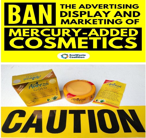 EcoWaste Coalition Detects Mercury on Unauthorized Beauty Cream that Claims to Lighten the Skin  (Banned in Bangladesh, Sweden, and USA, but sold online in PH)