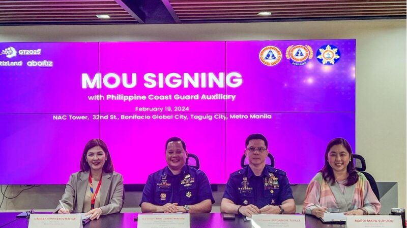 Aboitiz Land, Aboitiz Foundation, and the Philippine Coast Guard Auxiliary Forge Partnership for Community Development