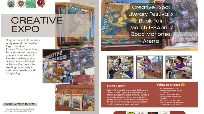 Creative Marinduque Booth brings together Different Creative Industry Domains by Nicole Jarabe and Rachel Real, BA English Language Studies Interns