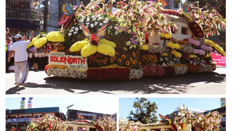 Pangasinan Solid North took first place in the floral float parade