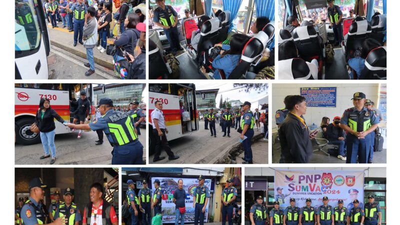PRO Cor RD PBGEN PEREDO JR conducted an ocular inspection in Bus Terminals in Baguio City