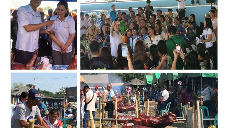 87 na lechon, ibinida sa Dupax Del Norte, Nueva Vizcaya; Sara Duterte, nakipagdiwang