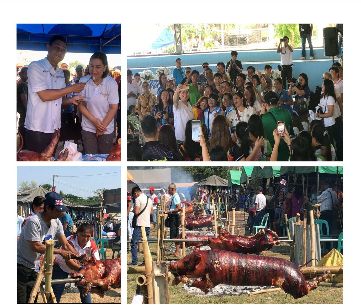 87 na lechon, ibinida sa Dupax Del Norte, Nueva Vizcaya; Sara Duterte, nakipagdiwang