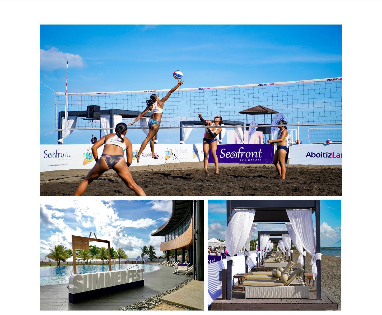 Aboitiz Land’s Seafront Residences Sands witness Beach Volleyball Royalty