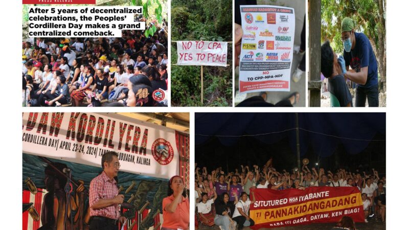 AFTER 5 YEARS OF DECENTRALIZED CELEBRATIONS, THE PEOPLES’ CORDILLERA DAY MAKES A GRAND CENTRALIZED COMEBACK