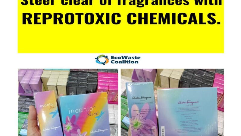EcoWaste Coalition Lauds Looming Phase-Out of Synthetic Fragrance Ingredient that is Toxic to Reproduction