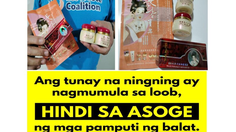 Warning Out on Product that Promises “Unparalleled White” Skin