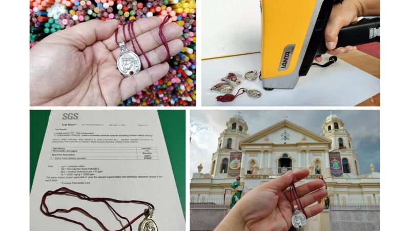 EcoWaste Coalition Finds Toxic Lead in Jesus Nazareno Medallions, Commends Quiapo Church for Acting on Its Findings