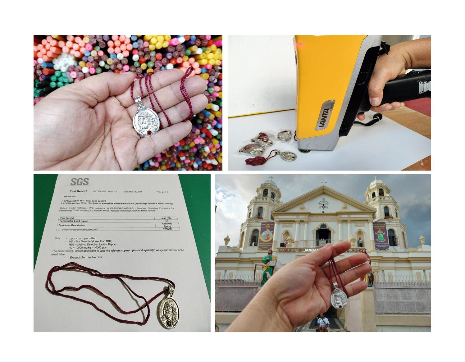 EcoWaste Coalition Finds Toxic Lead in Jesus Nazareno Medallions, Commends Quiapo Church for Acting on Its Findings