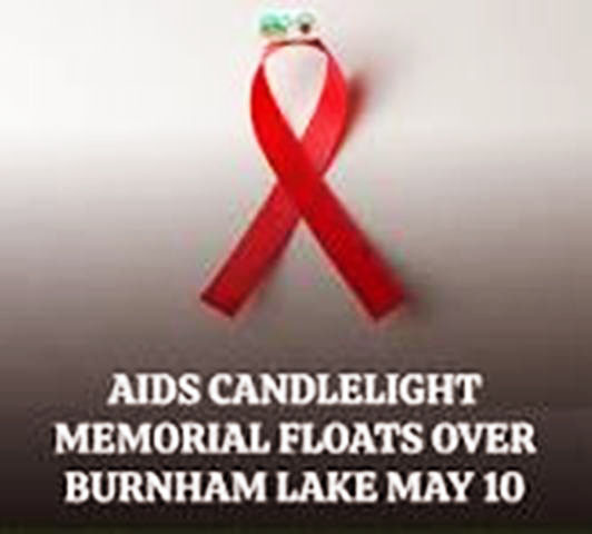 AIDS CANDLELIGHT MEMORIAL EVENT AT BURNHAM LAKE MAY 10