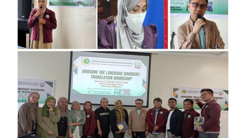 Bridging the Language Barrier: Translation Workshop ng Translation & Interpretation Division (BTA-BARMM), Matagumpay!