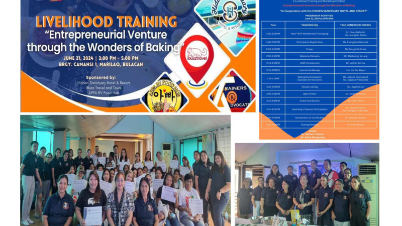 Trainers and Advocates conduct Free Training in Central Luzon and NCR