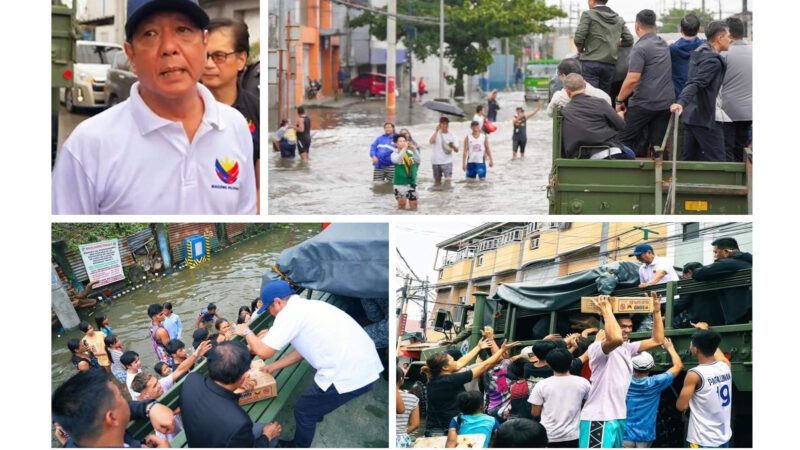 PBBM Jr. binisita ang CAMANAVA na apektakdo ng hagupit ng bagyong “Carina”
