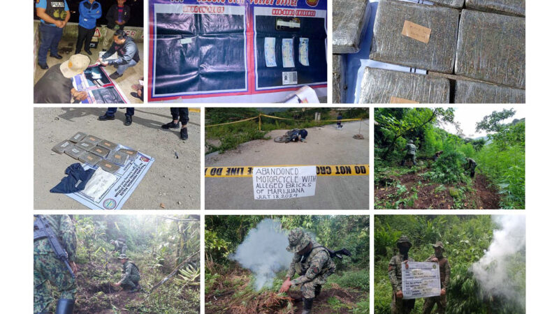 COPS SEIZE P1.8-M WORTH OF ILLEGAL DRUGS AND ARREST TWO IN CORDILLERA ANTI-DRUG OPERATIONS
