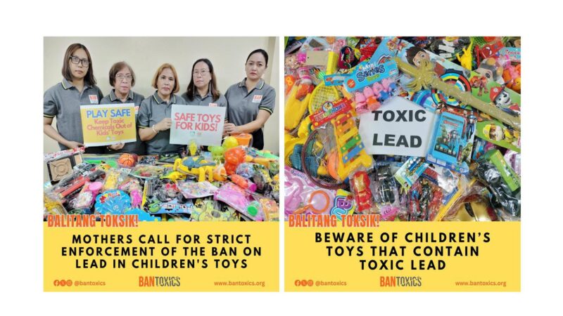 Toxic Watchdog Urges FDA and DTI to Immediately Conduct Market Inspection as Lead-Containing Toys Are Found in Stores