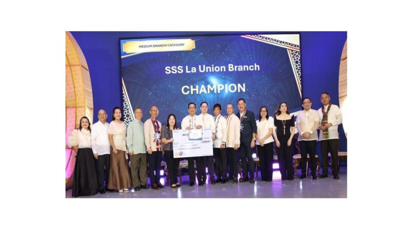 SSS La Union named as quality workplace champion