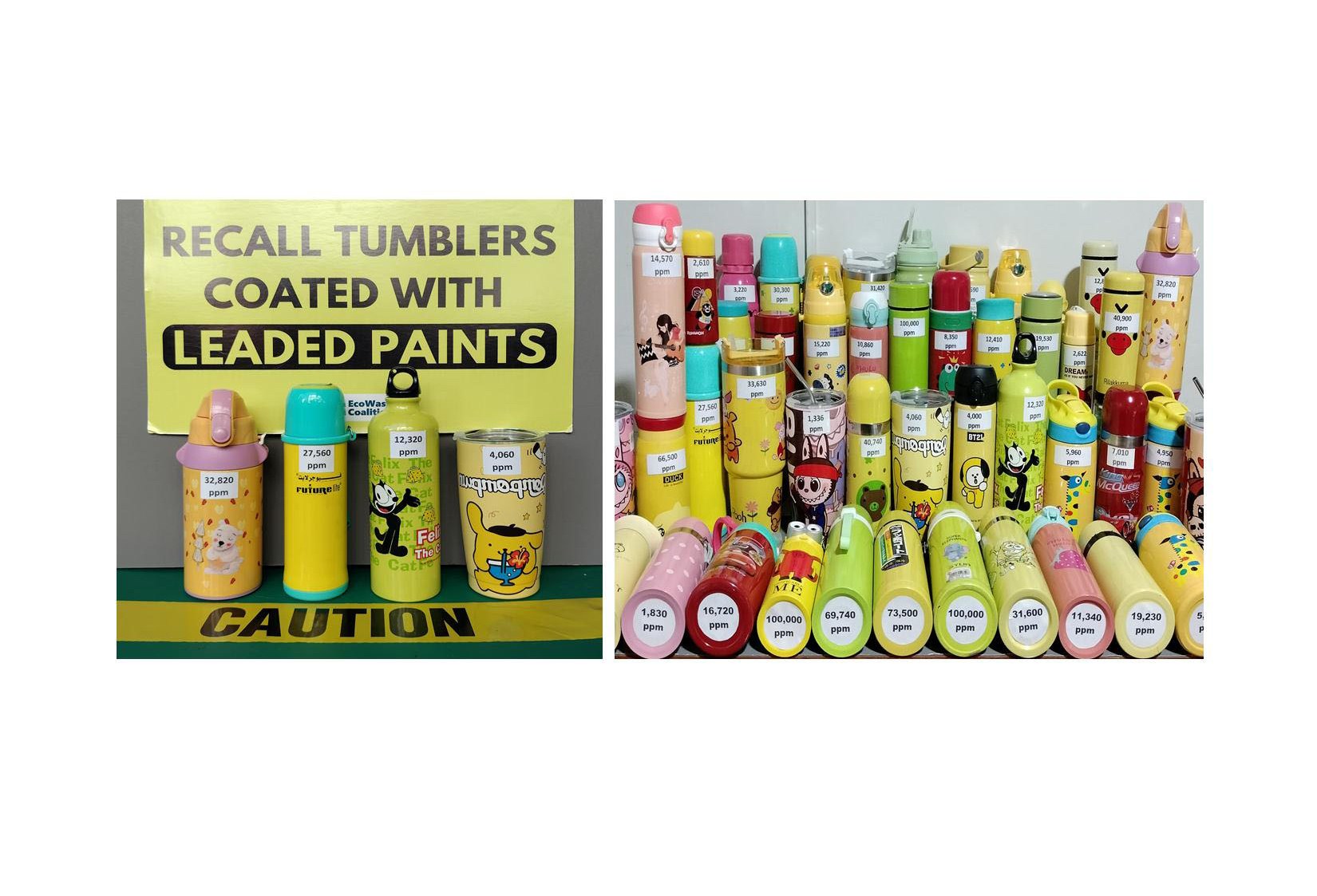 EcoWaste Coalition Uncovers Toxic Lead in More Painted Tumblers