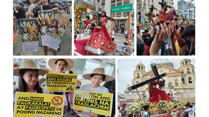 EcoWaste Coalition Urges Black Nazarene Devotees to Manifest their Faith in a Litter-Free Manner