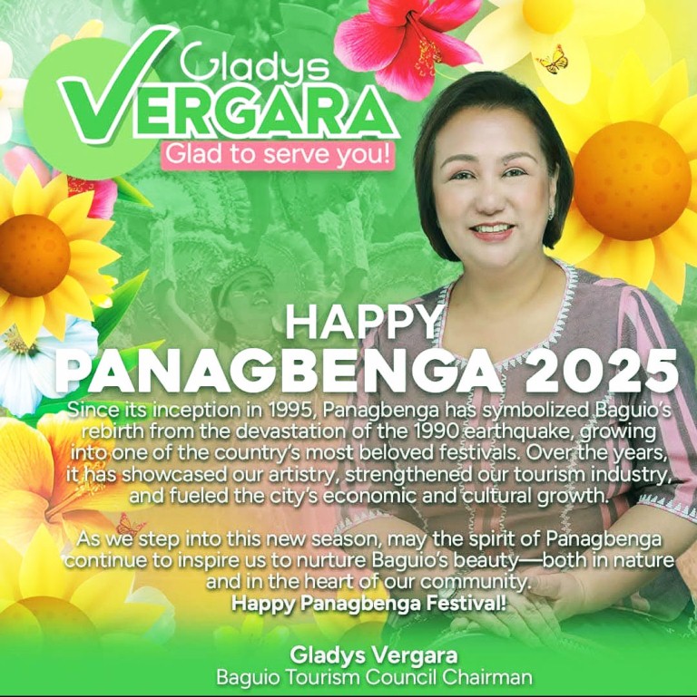 Gladys Vergara malakas ang loob itaas ang sektor ng turismo sa Lungsod ng Baguio