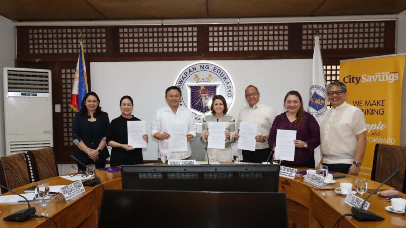 City Savings Bank Supports DepEd’s Digitalization Efforts