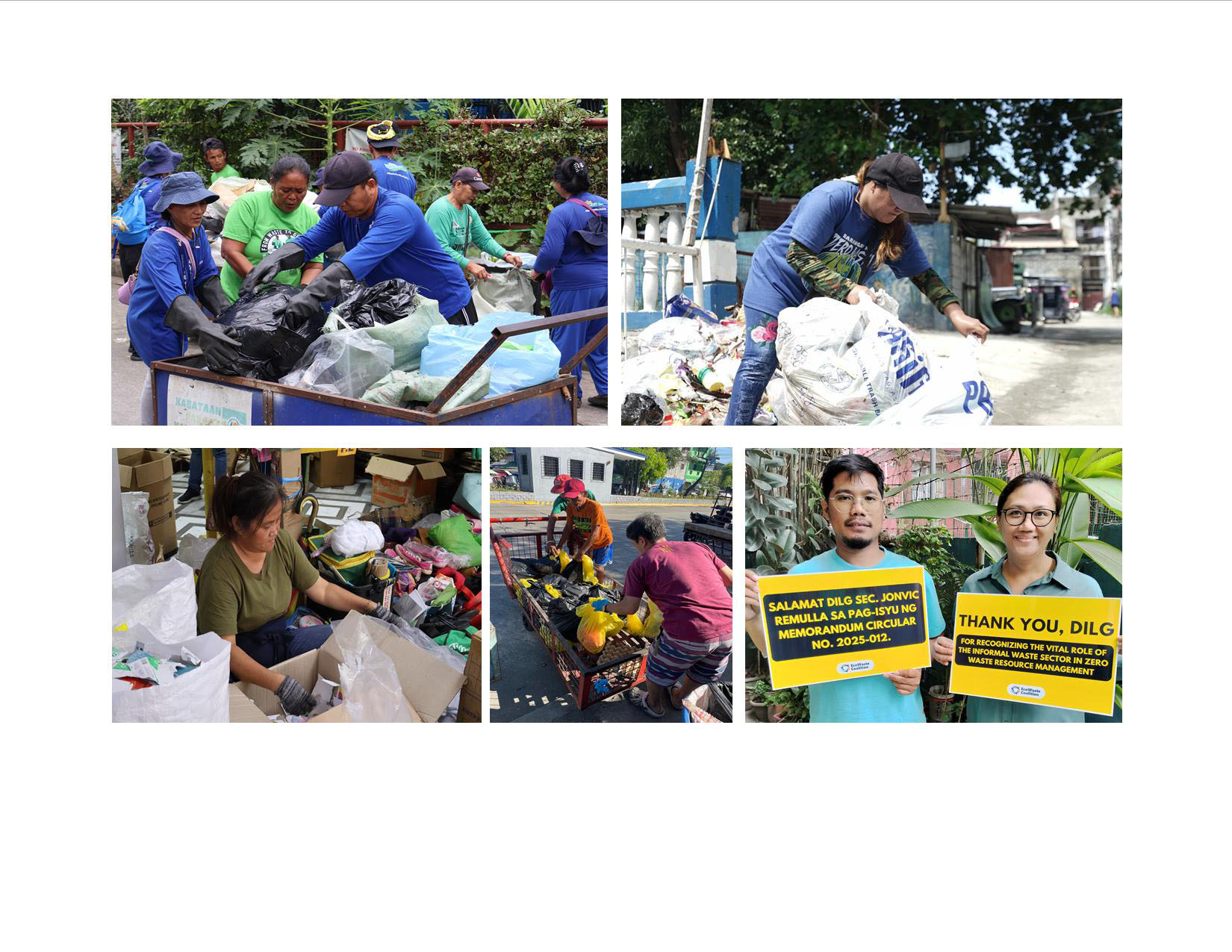 EcoWaste Coalition Commends DILG’s Directive to Integrate Informal Waste Sector into LGUs’ Waste Management Systems