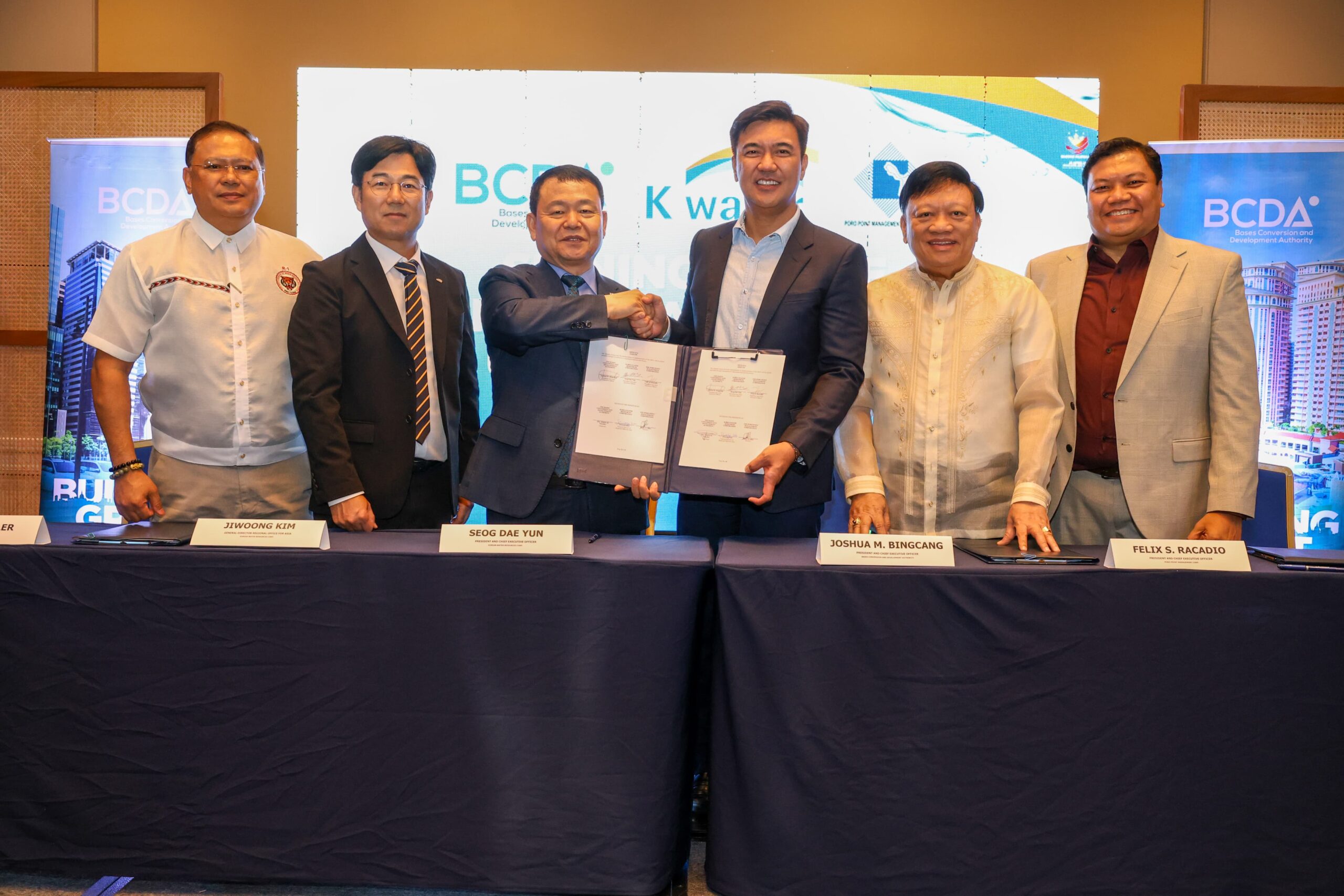 BCDA, K-Water partner for Camp John Hay, Poro Point water infrastructure system