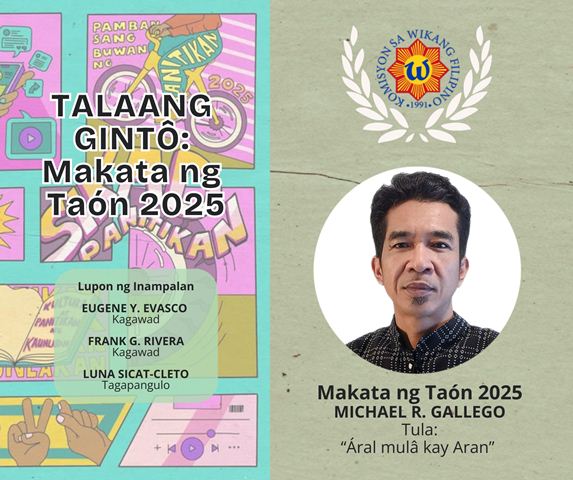 Michael R. Gallego, Hinirang ng KWF na Makata ng Taon 2025