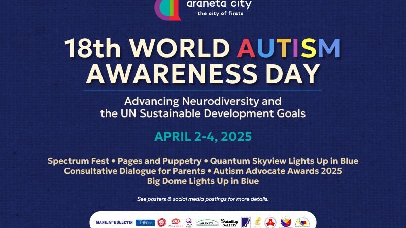 Araneta City glows in blue for inclusion and equality