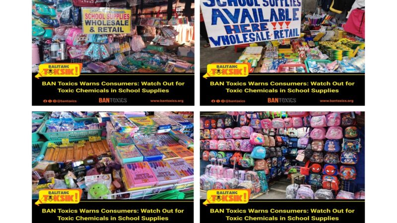 Toxic Watchdog Reminds Consumers to Watch Out for Toxic Substances in School Supplies