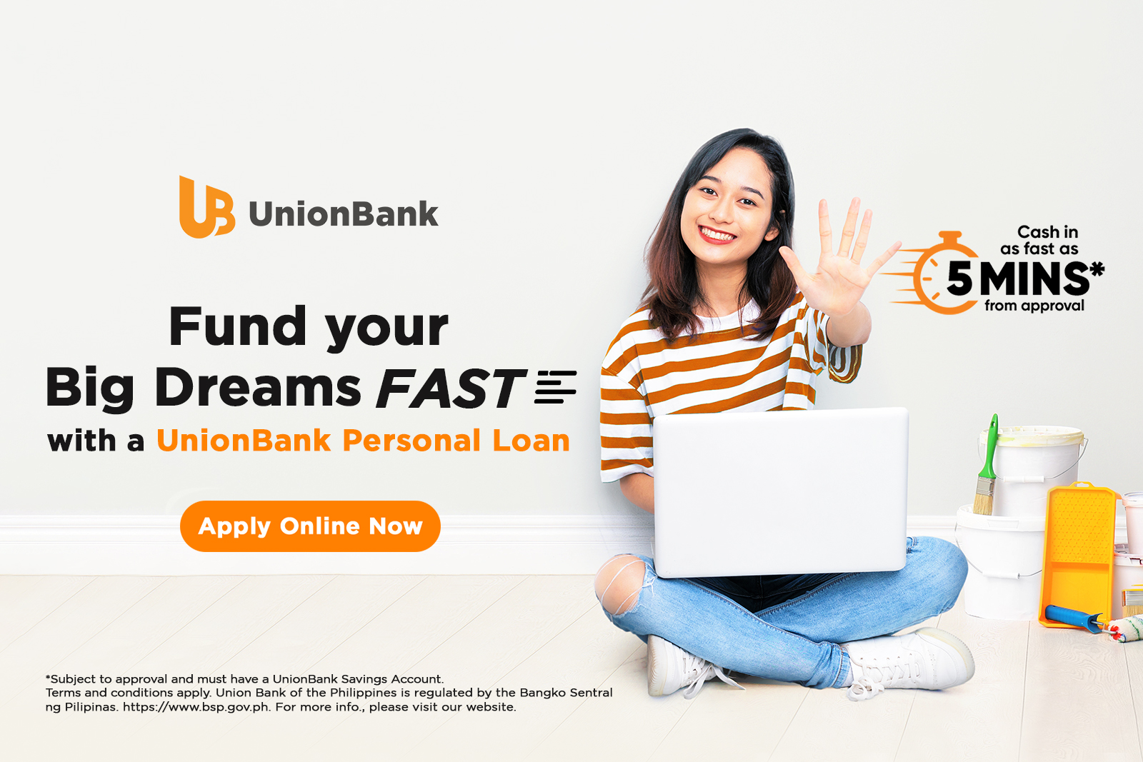 Your Dreams Can’t Wait: UnionBank Launches Fastest Personal Loan Yet