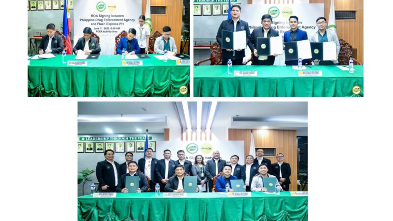 PDEA pumirma ng isang kasunduan kasama ang Flash Express