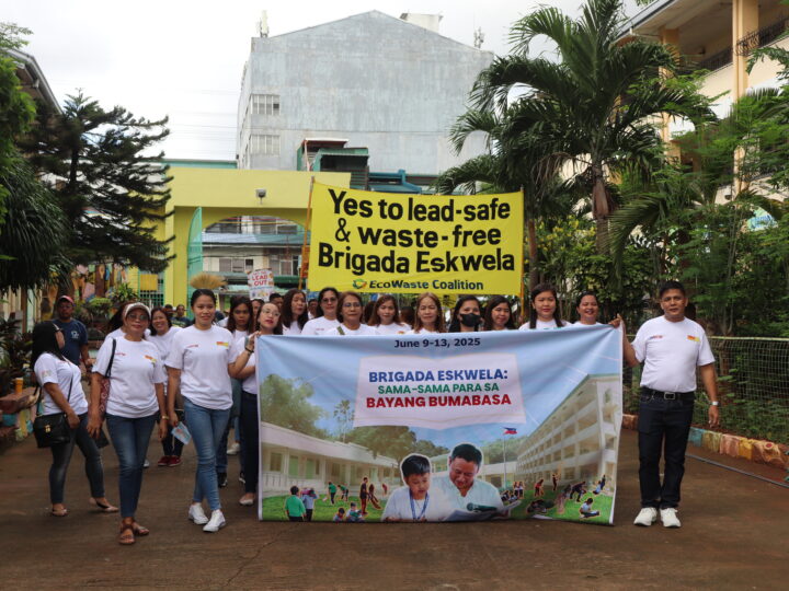 EcoWaste Coalition and ACRI Pitch for Chemical Safety and Zero Waste at Brigada Eskwela in QC School