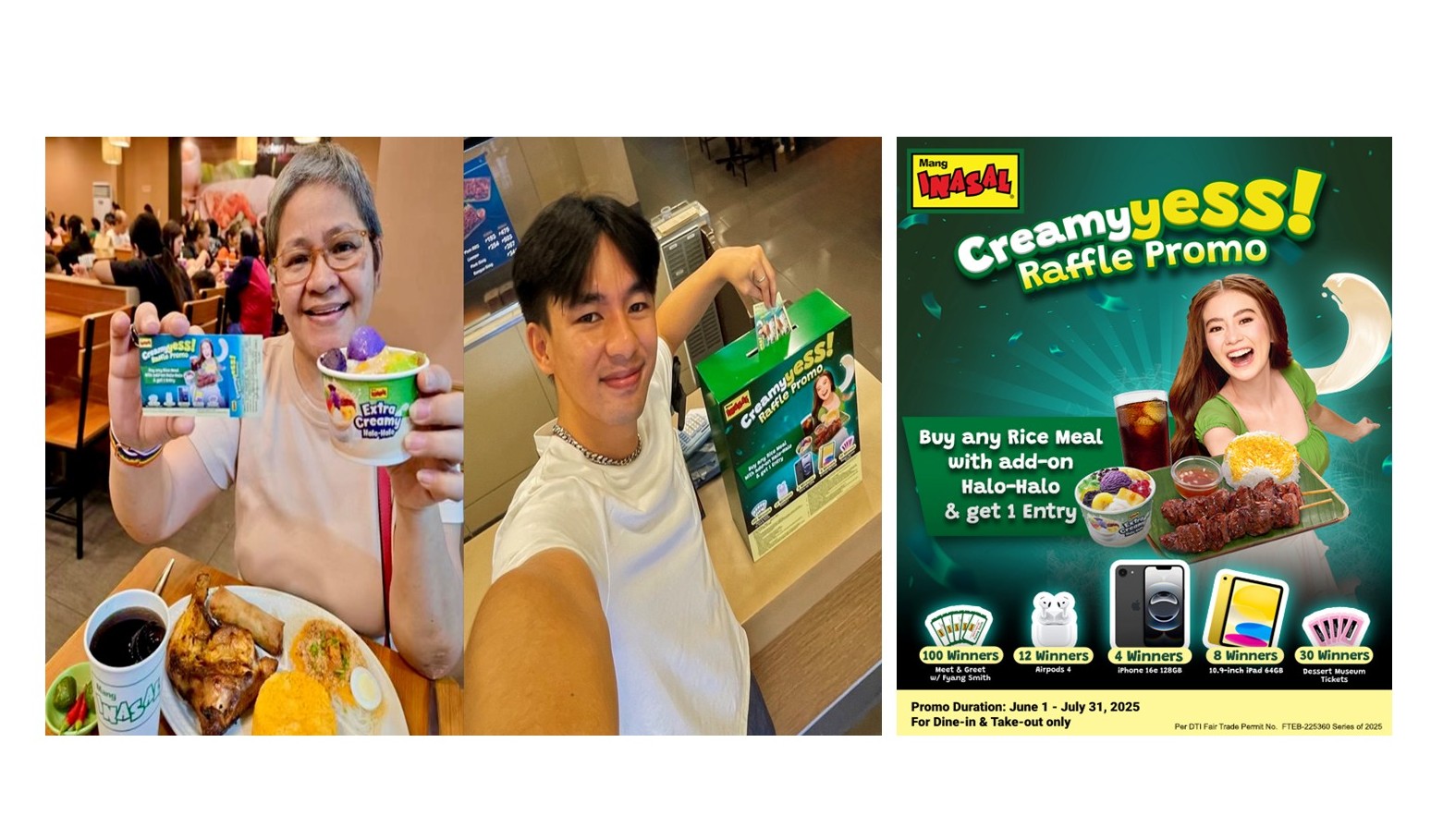 CreamyYESS promo turns Mang Inasal meals into winning moments