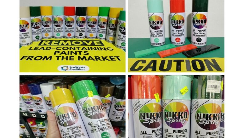 Warning Out on Lead-Containing Spray Paints from Thailand Sold Locally