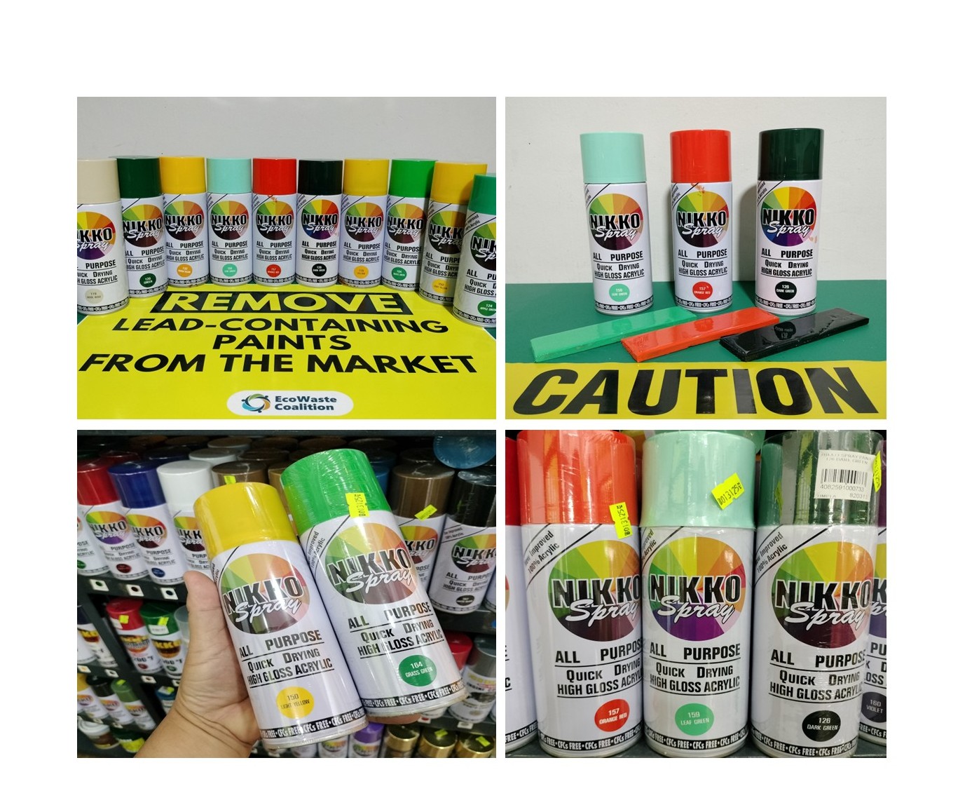 Warning Out on Lead-Containing Spray Paints from Thailand Sold Locally