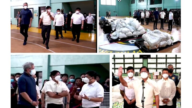 PBBM examined the confiscated substances, and these will be destroyed within 24 hours in Capaz, Tarlac.