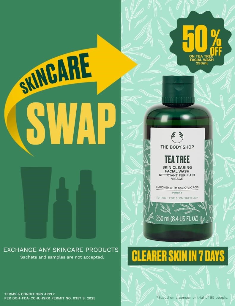 SWAP FOR BETTER SKINCARE AT THE BODY SHOP