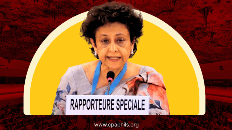 CPA lauds UNSR Irene Khan’s recomms to the Philippines in the 59th Session of the UN Human Rights Council