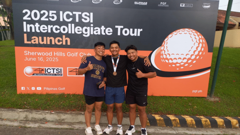 UC’s golfer Ranz Louie Balay-odao  2nd runner-up in the ICTSI Intercollegiate Tour Launch
